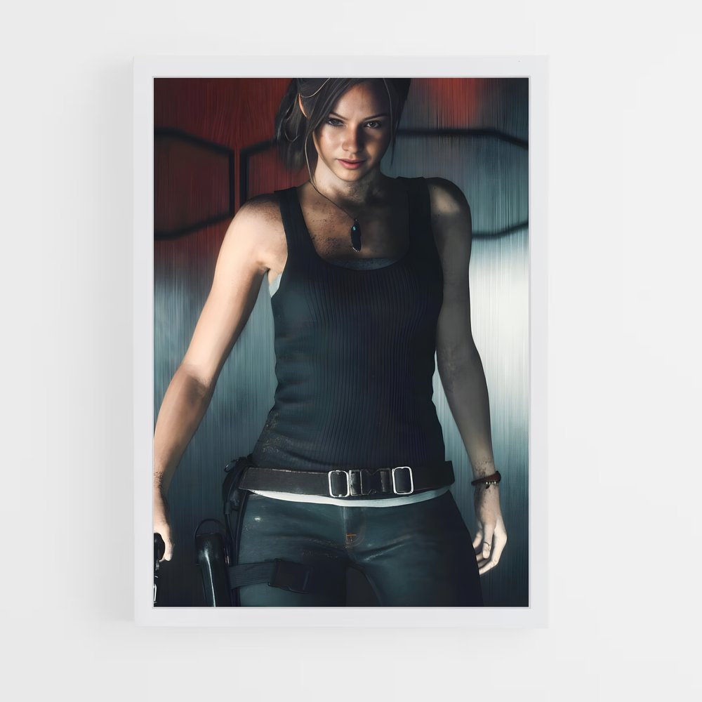 Poster Claire Redfield: Survivante des Ténèbres – affiche Resident Evil (vue 3)